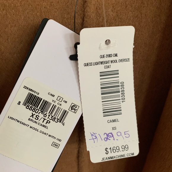 BNWT Guess Lightweight Oversized Wool Coat - XS - Picture 6 of 12